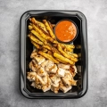MegaFit Meals — BBQ Chicken & Fries -Healthy Meal Box