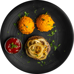 93/7 Sirloin Burger premium protein burger by MegaFit Meals