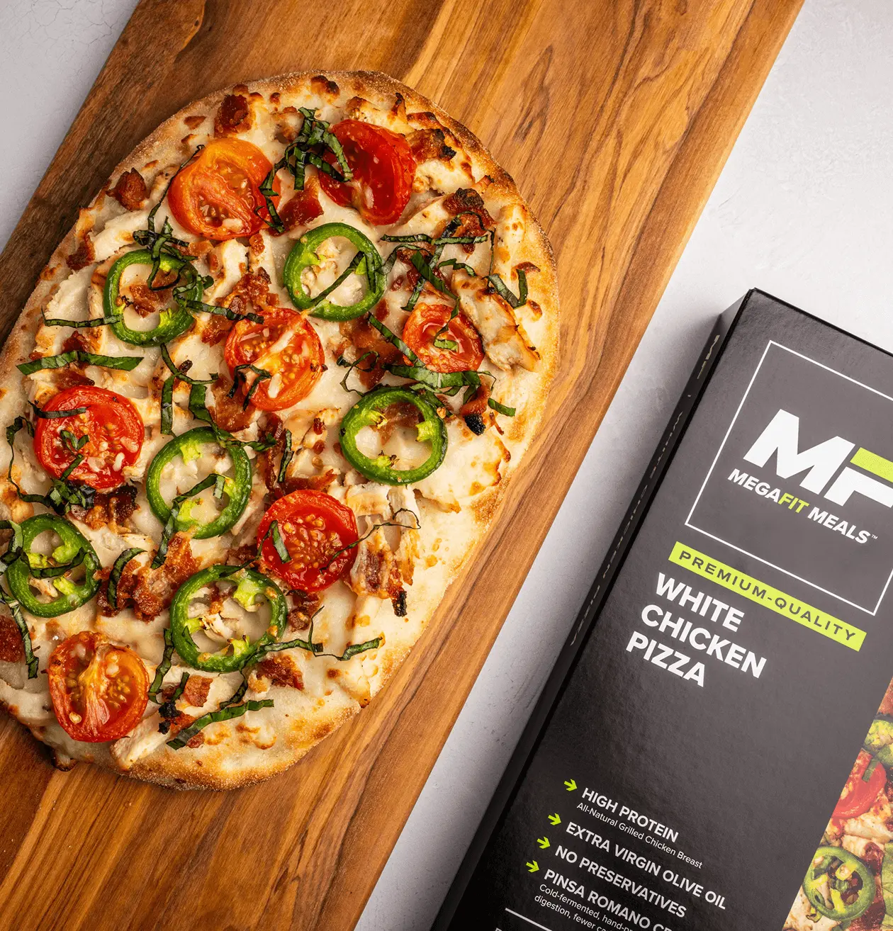 MegaFit Meals - White Chicken Pizza - Premium Quality