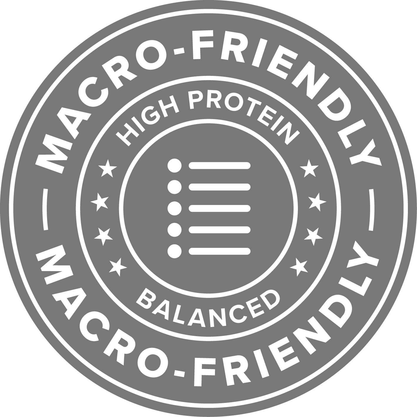 MF - Macro Friendly - Black Background