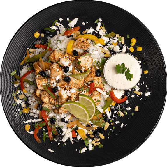 Macro‑balanced burrito meal from MegaFit Meals