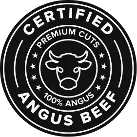 Premium Angus beef healthy meal Logo