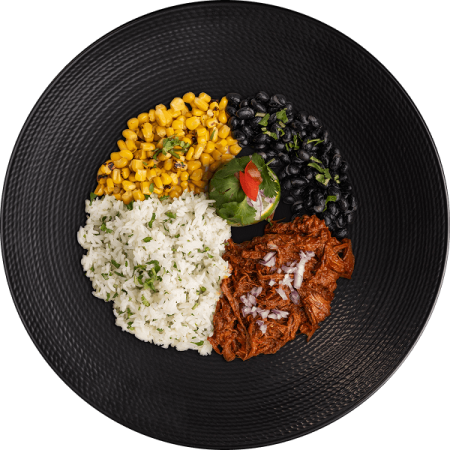 Birria bowl meal prep – high protein beef with rice and sauce