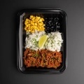 Birria bowl with shredded beef, rice, and sauce – MegaFit Meals