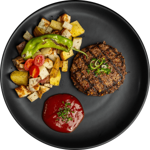 Beast Burger high-protein burger meal by MegaFit Meals