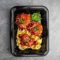 Chicken Tortellini and Meatballs protein pasta meal