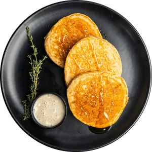 Greek Honey Pancakes breakfast meal by MegaFit Meals