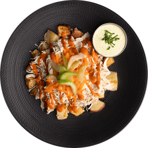 Shredded Buffalo Chicken meal delivery by MegaFit Meals