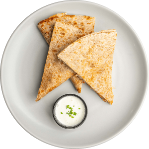 Steak Fajita Quesadilla high-protein meal by MegaFit Meals